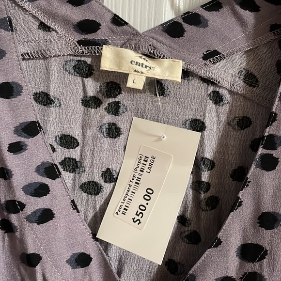 Entro women’s blouse, large NWT - Picture 2 of 4